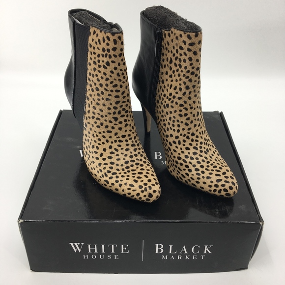 white house black market Shoes - NEW WHBM Blaze Leopard Booties